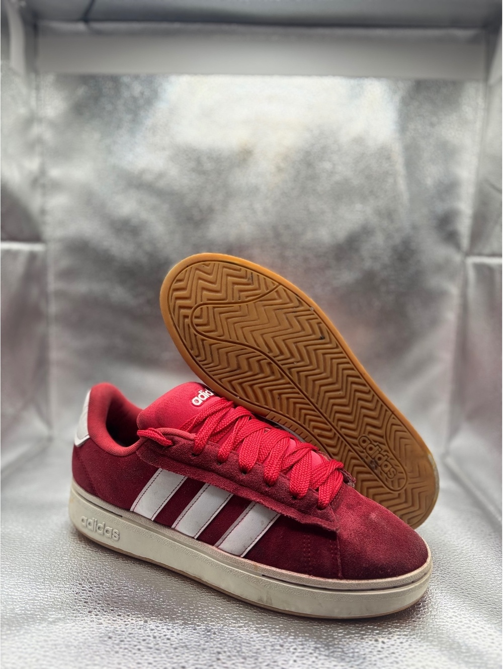 Adidas grand court red gum